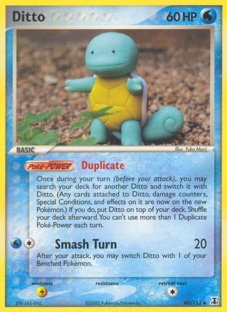 Ditto (Squirtle) 40/113 - Delta Species (DS) MP