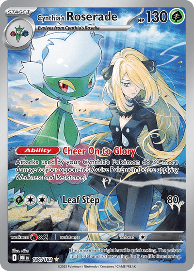Cynthia's Roserade 184/182 - Destined Rivals (DRI) NM