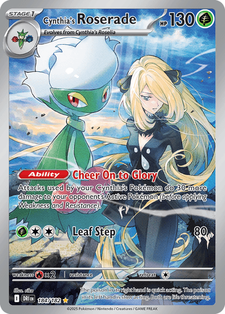 Cynthia's Roserade 184/182 - Destined Rivals (DRI) NM