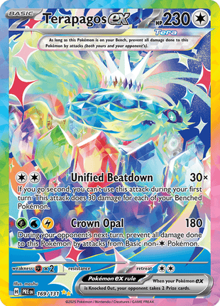 Terapagos ex 169/131 - Prismatic Evolutions (PRE) NM