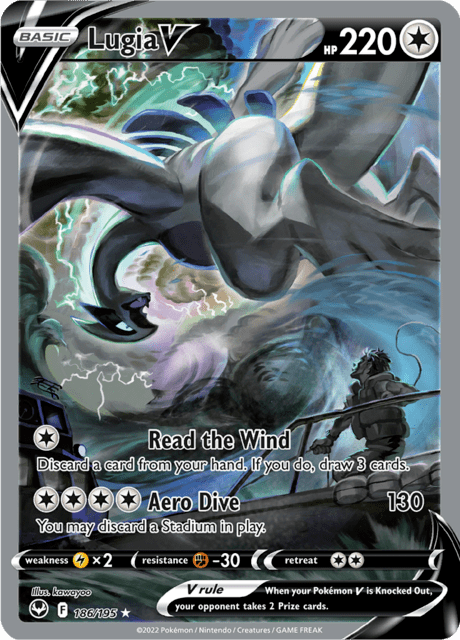 Lugia V 186/195 - Silver Tempest (SIT) PSA 9