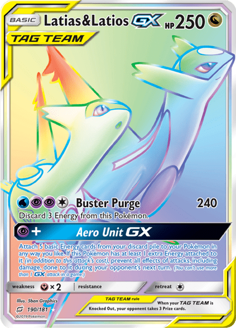 Latias & Latios GX 190/181 - Team Up (TEU) LP