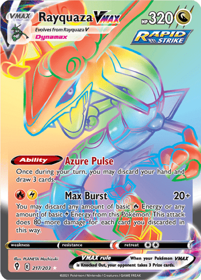 Rayquaza VMAX 217/203 - Evolving Skies (EVS) NM