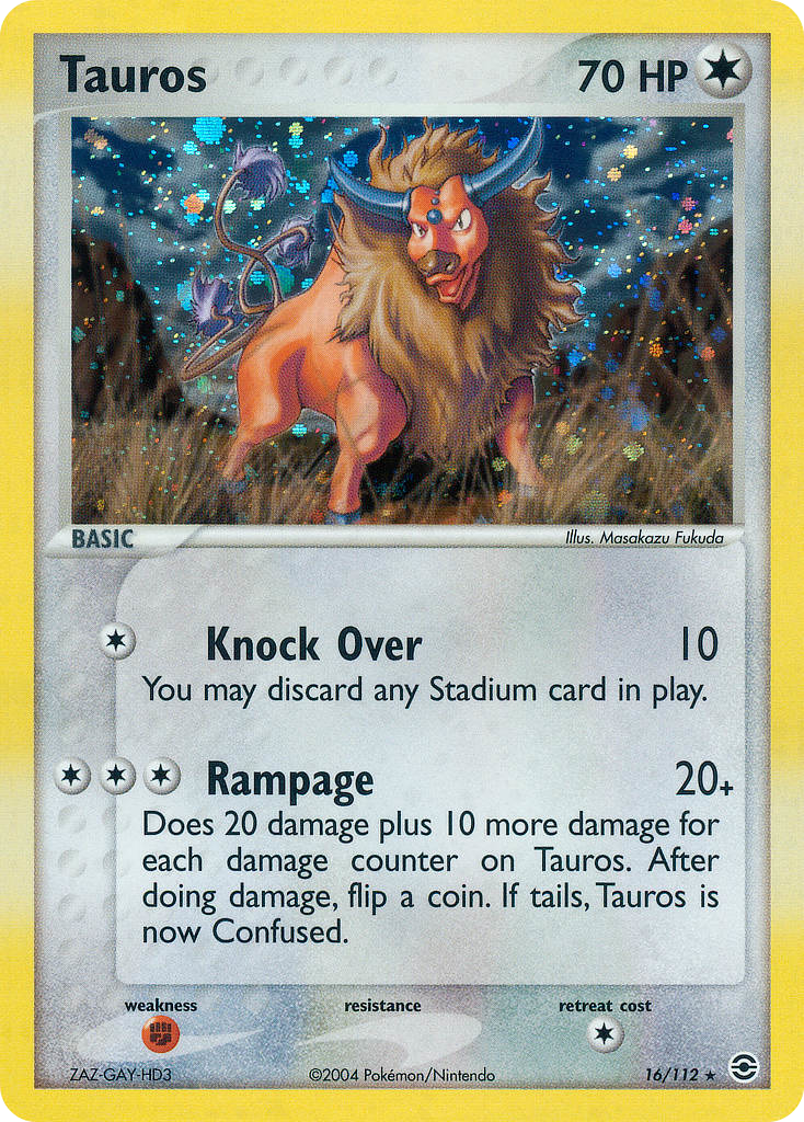 Tauros 16/112 - Fire Red & Leaf Green (RG) MP