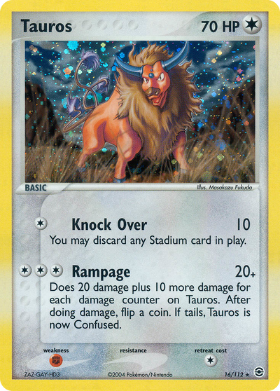 Tauros 16/112 - Fire Red & Leaf Green (RG) MP