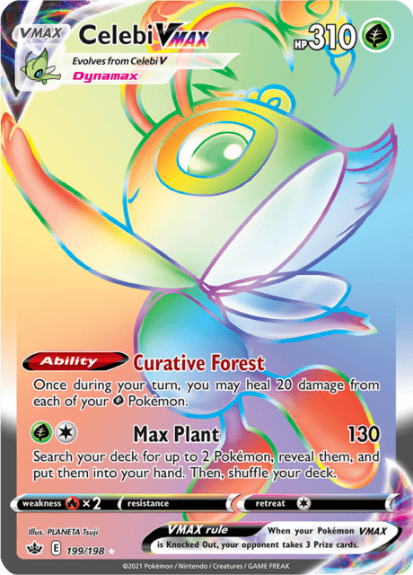 Celebi VMAX 199/198 - Chilling Reign (CRE) NM