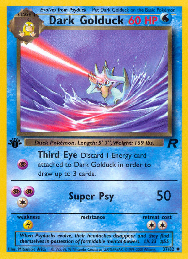 Dark Golduck 37/82 [1st Edition] - Team Rocket (TR) NM