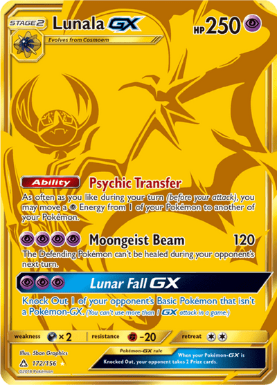 Lunala GX 172/156 - Ultra Prism (UPR) NM