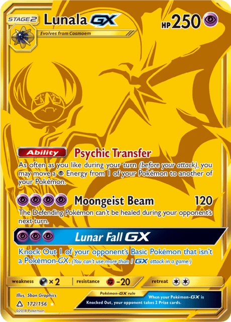 Lunala GX 172/156 - Ultra Prism (UPR) NM