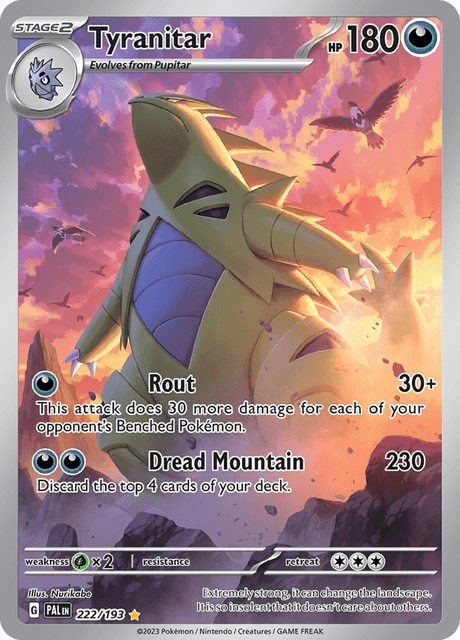 Tyranitar 222/193 - Paldea Evolved (PAL) NM