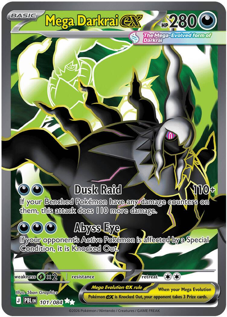 Mega Darkrai ex 101/84 - Pitch Black NM