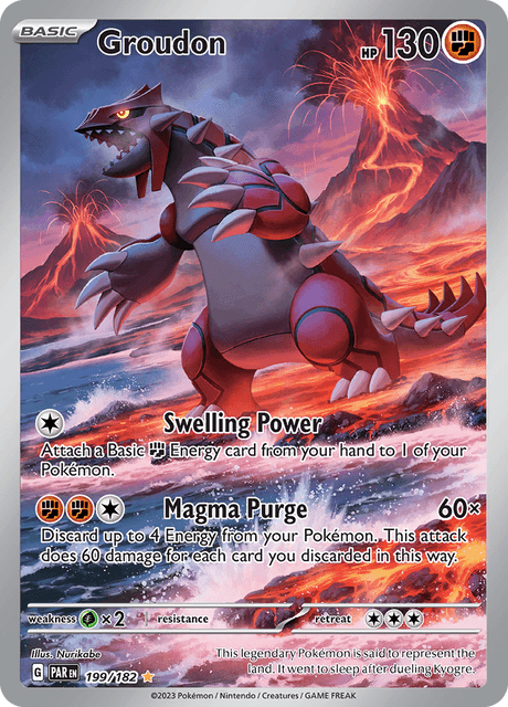 Groudon 199/182 - Paradox Rift (PAR) NM