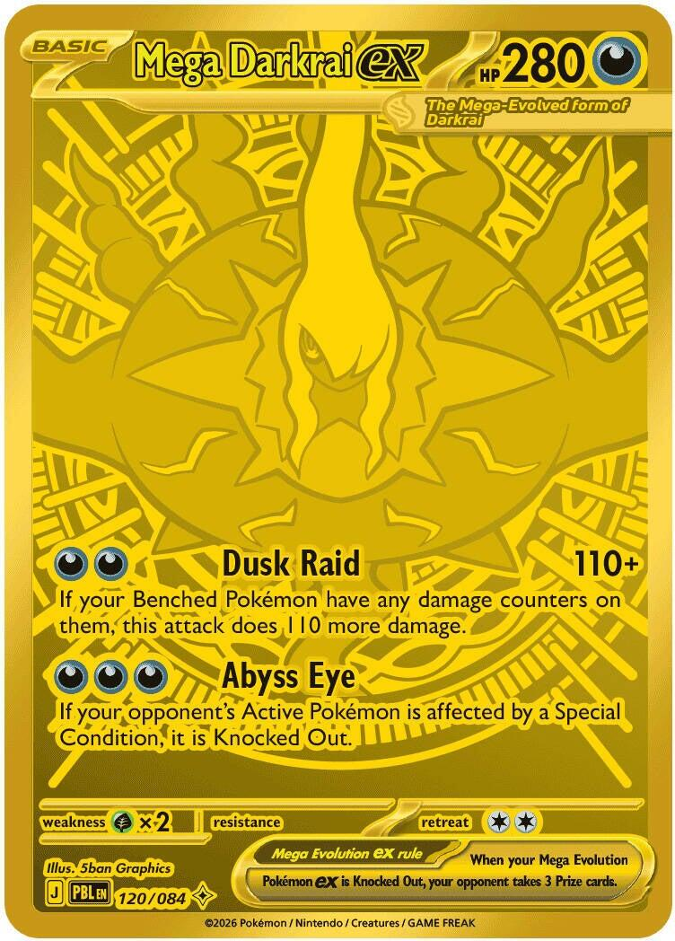 Mega Darkrai ex 120/84 - Pitch Black NM