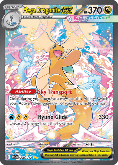 Mega Dragonite ex 290/217 - Ascended Heroes (ASC) NM