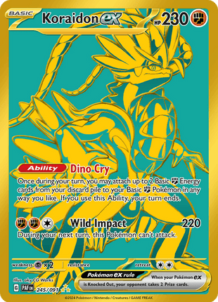 Koraidon ex 245/91 - Paldean Fates (PAF) NM