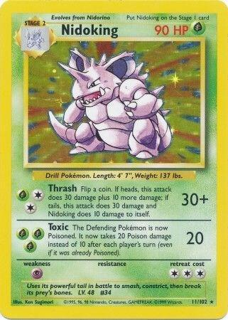 Nidoking 11/102 - Base Set (BS) LP