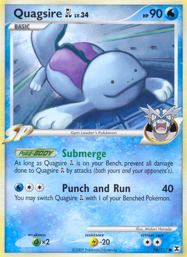Quagsire GL 76/111 [Reverse Holo] - Rising Rivals (RR) MP