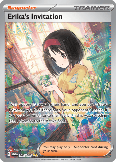 Erika's Invitation 203/165 - Scarlet & Violet 151 (MEW) NM