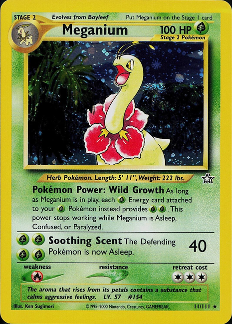 Meganium 11/111 - Neo Genesis (N1) DMG