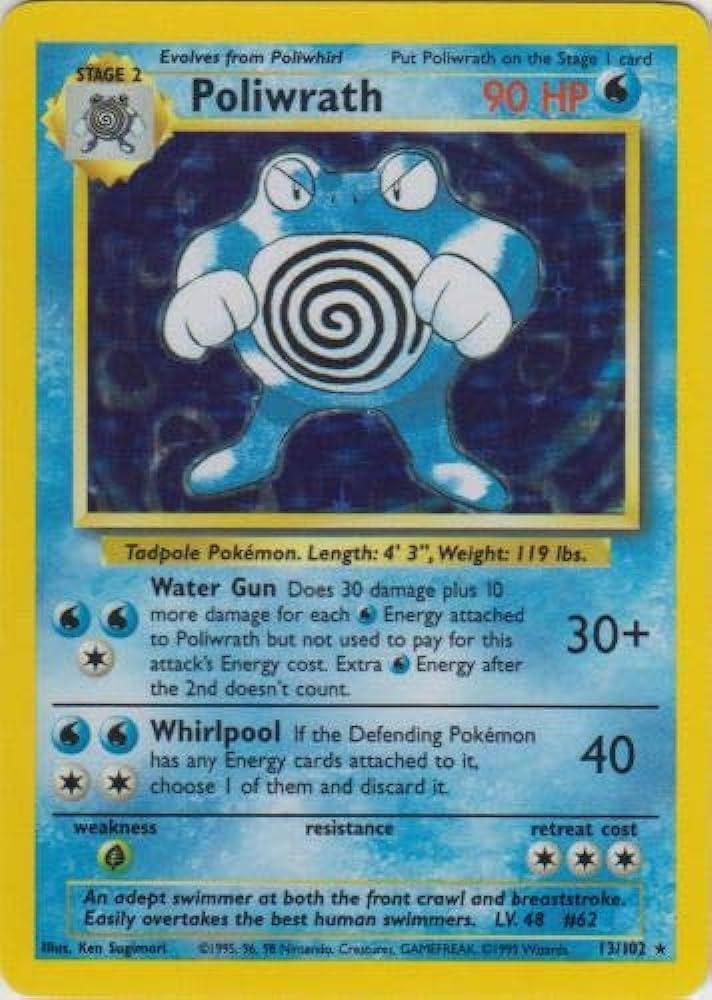 Poliwrath 13/102 - Base Set (BS) MP