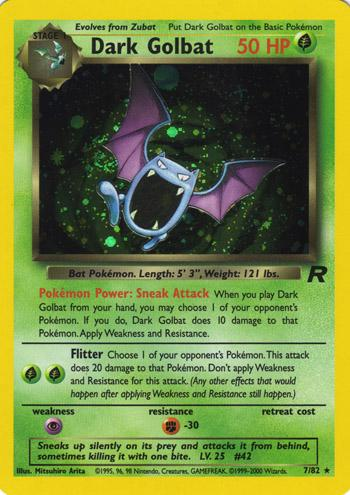 Dark Golbat 7/82 - Team Rocket (TR) LP
