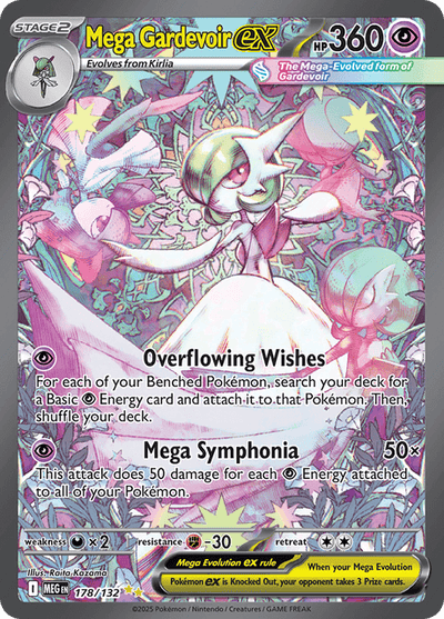 Mega Gardevoir ex 178/132 - Mega Evolution (MEG) NM