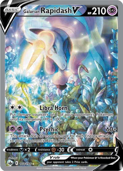 Galarian Rapidash V 168/198 - Chilling Reign (CRE) NM