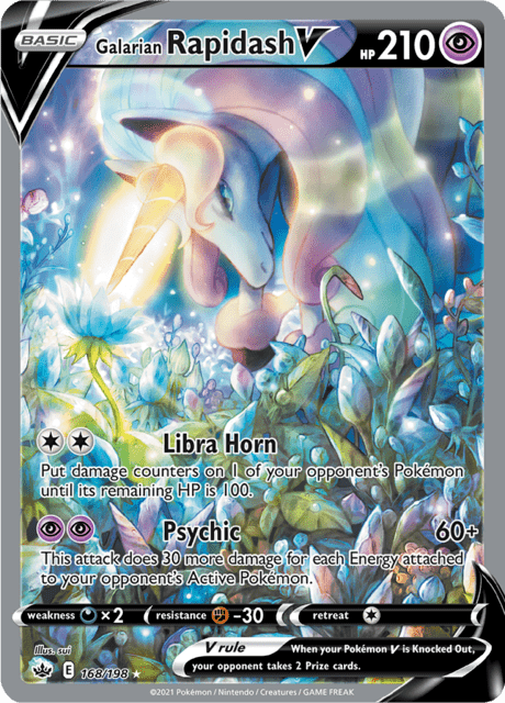 Galarian Rapidash V 168/198 - Chilling Reign (CRE) NM