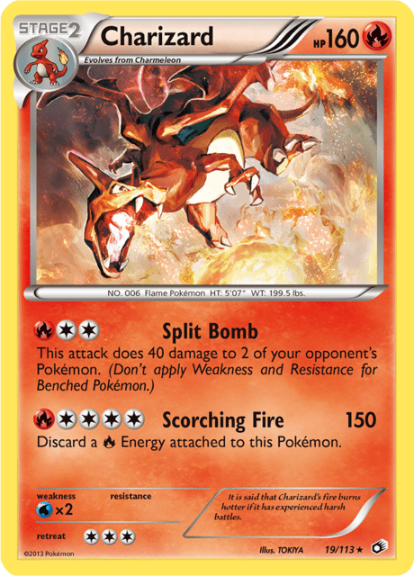 Charizard 19/113 - Legendary Treasures (LTR) LP
