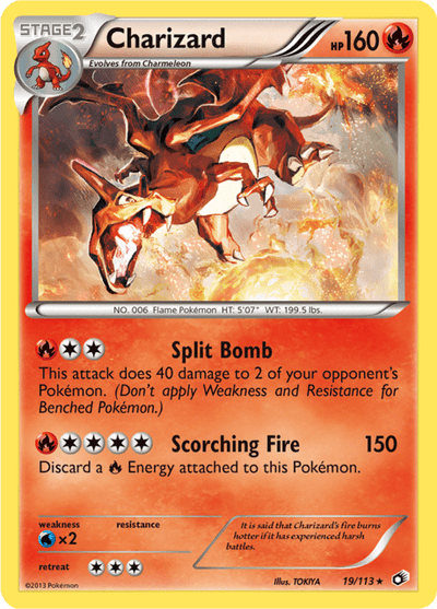 Charizard 19/113 - Legendary Treasures (LTR) LP