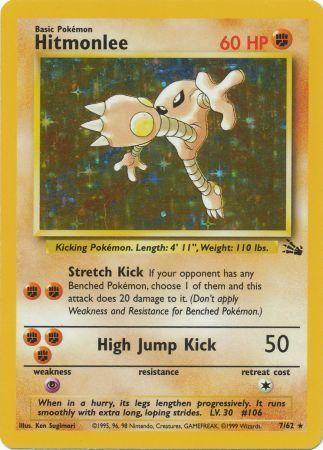 Hitmonlee 7/62 - Fossil (FO) NM