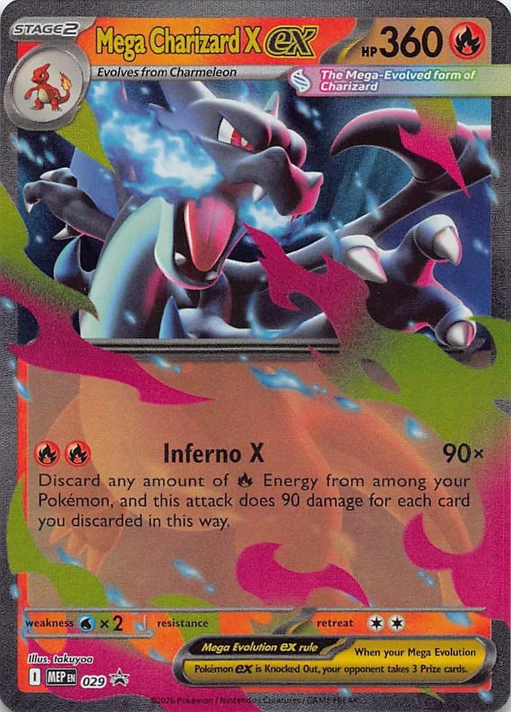 Mega Charizard X Ex 29/ - Promo (MEP) NM