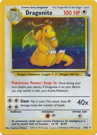 Dragonite 4/62 - Fossil (FO) LP