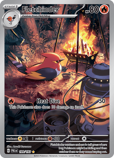 Fletchinder 199/193 - Paldea Evolved (PAL) NM