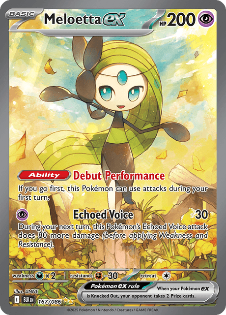 Meloetta ex 167/86 - Black Bolt (BLK) NM
