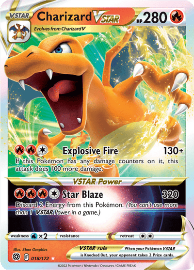 Charizard VSTAR 18/172 - Brilliant Stars (BRS) NM