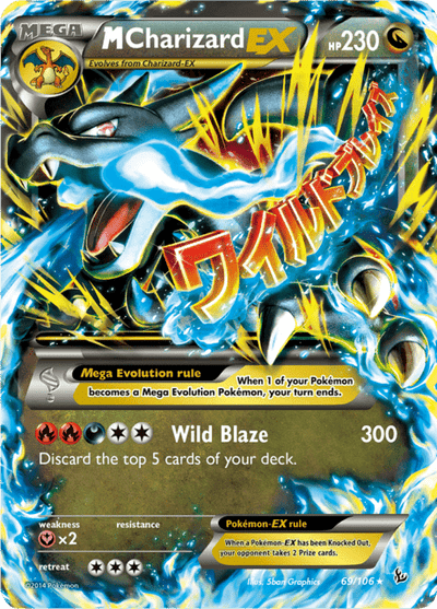 M Charizard EX 69/106 - Flashfire (FLF) LP