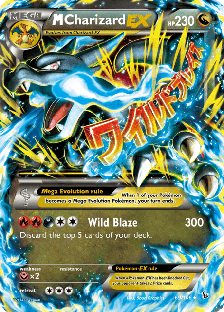 M Charizard EX 69/106 - Flashfire (FLF) LP
