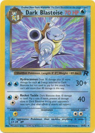 Dark Blastoise 20/82 - Team Rocket (TR) LP