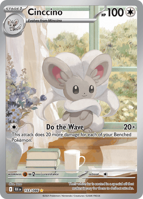 Cinccino 153/86 - Black Bolt (BLK) NM
