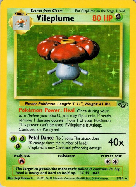 Vileplume 15/64 - Jungle (JU) DMG