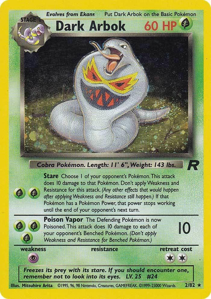 Dark Arbok 2/82 - Team Rocket (TR) LP