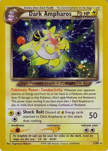 Dark Ampharos 1/105 - Neo Destiny (N4) DMG
