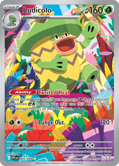 Ludicolo 95/94 - Phantasmal Flames (PFL) NM