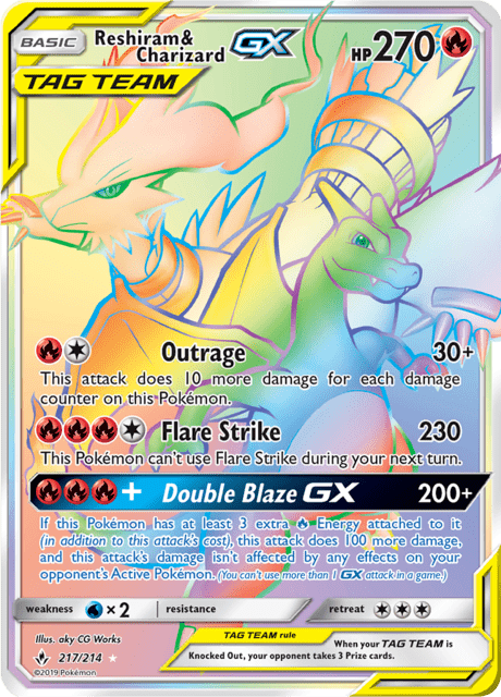 Reshiram & Charizard GX 217/214 - Unbroken Bonds (UNB) HP