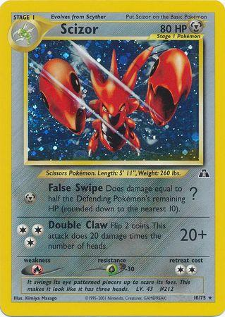 Scizor 10/75 - Neo Discovery (N2) DMG