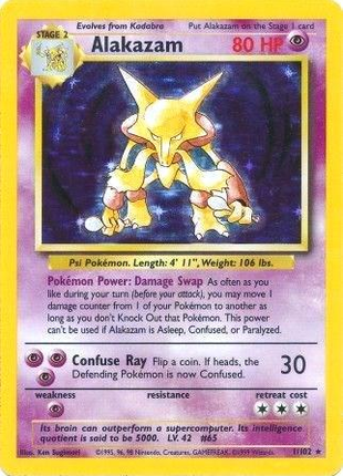 Alakazam 1/102 - Base Set (BS) HP