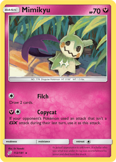 Mimikyu 112/181 [Reverse Holo] - Team Up (TEU) NM