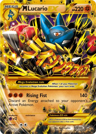 M Lucario EX 113/111 - Furious Fists (FFI) LP