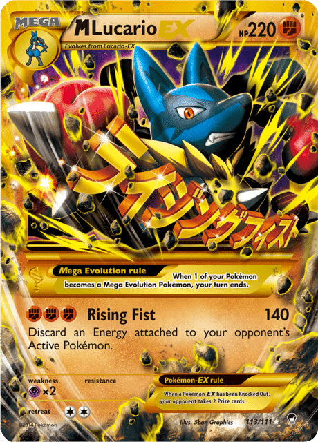 M Lucario EX 113/111 - Furious Fists (FFI) LP
